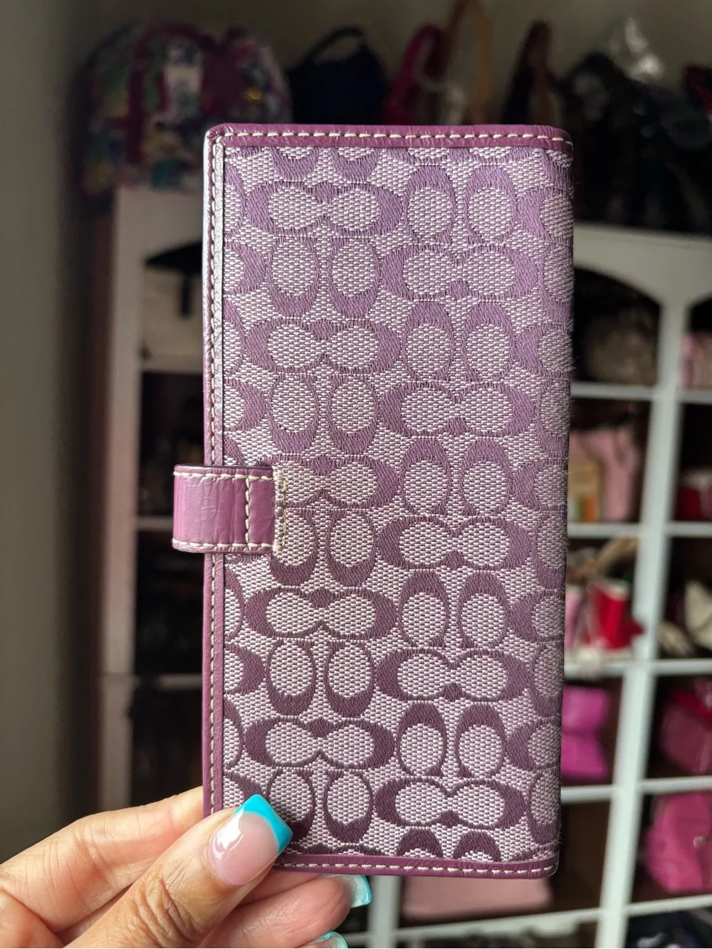 🪪💜COACH Signature Slim Envelope Wallet💜🪪